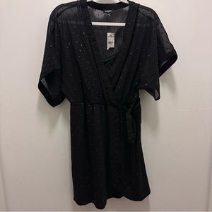 Express Glitter Little Black Dress Slip Lining. Size Small